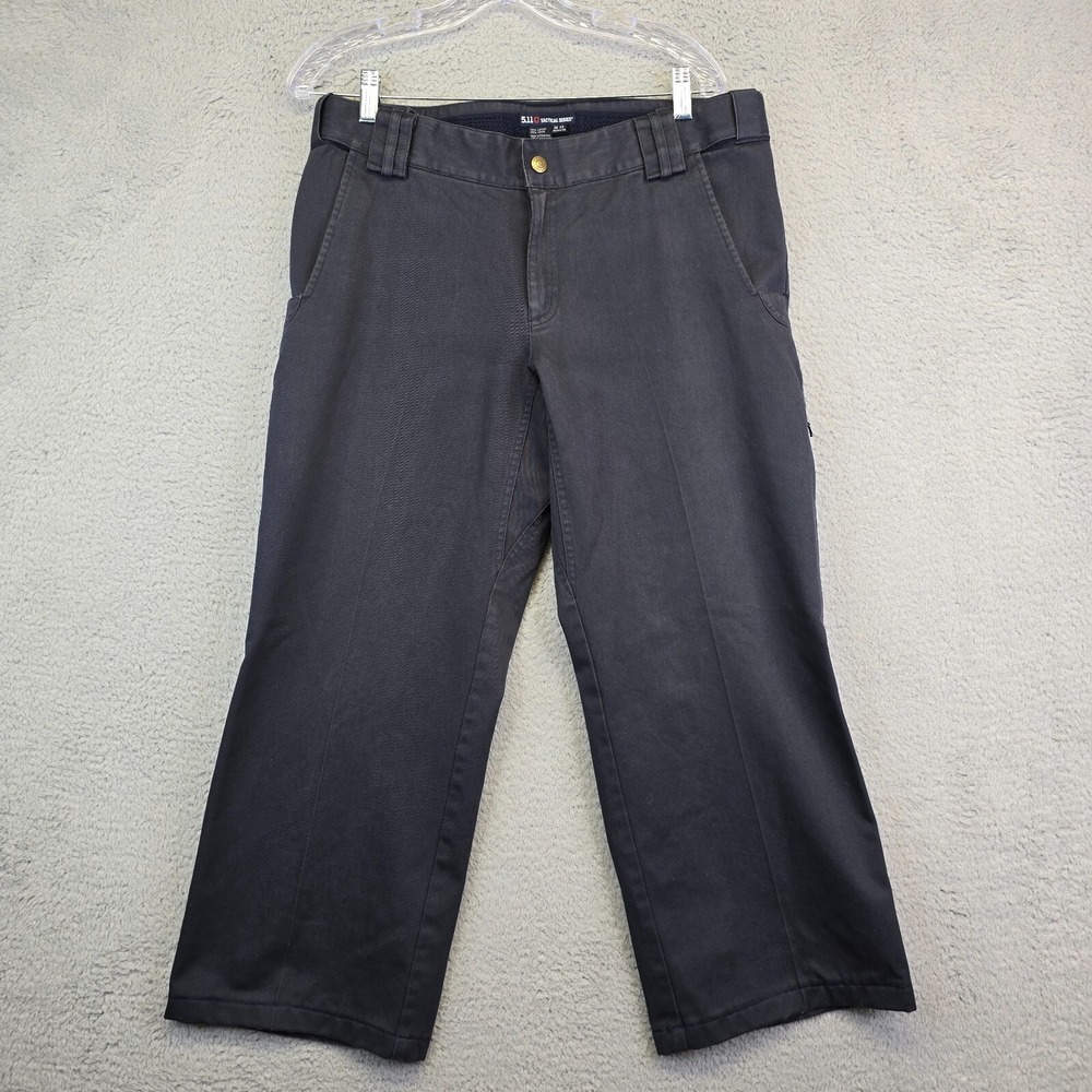 511 Tactical Pants Womens Size 12 Black Wide Leg Uniform Lot 2 READ SHORT INSEAM